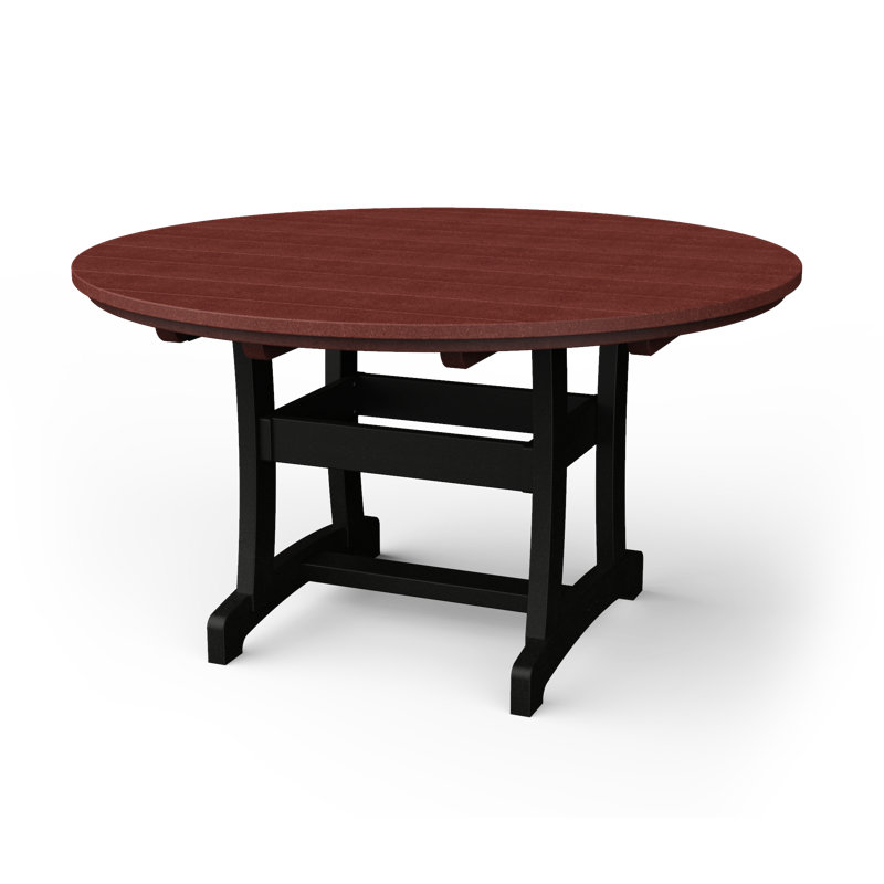 Table de salle à manger Stella, Cerisier / noir, H 54 po x l 54 po x P 54 po