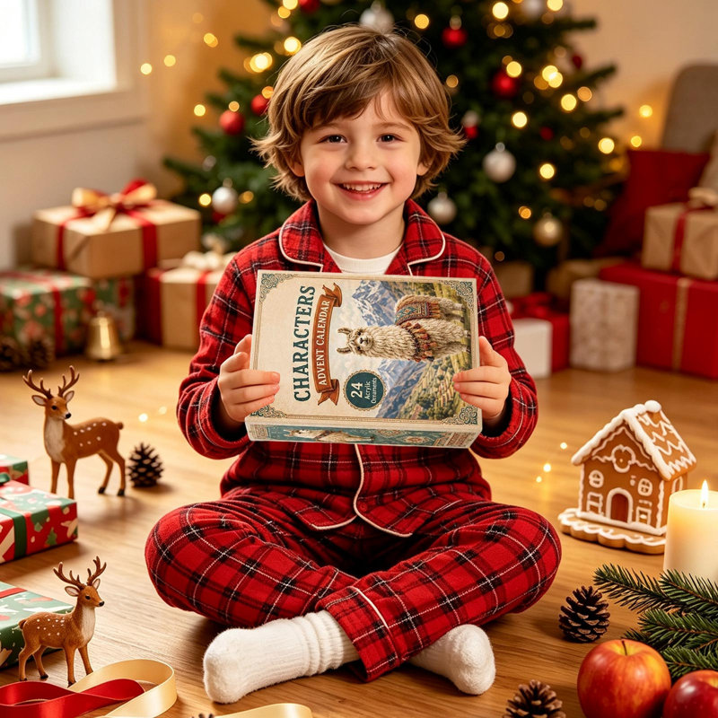 Décorations de Noël, calendrier de l'Avent, boîte surprise, compte à rebours de 24 jours, cadeau créatif pour les fêtes, A