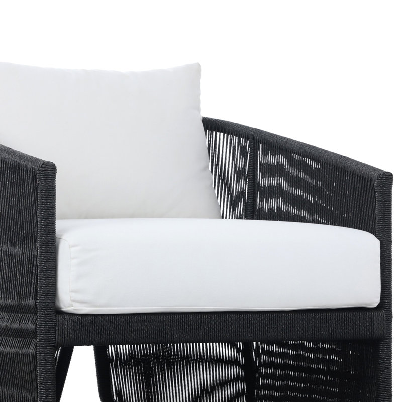 Mondira Outdoor Chair-Faux Black Hyacinth, Faux Black Hyacinth
