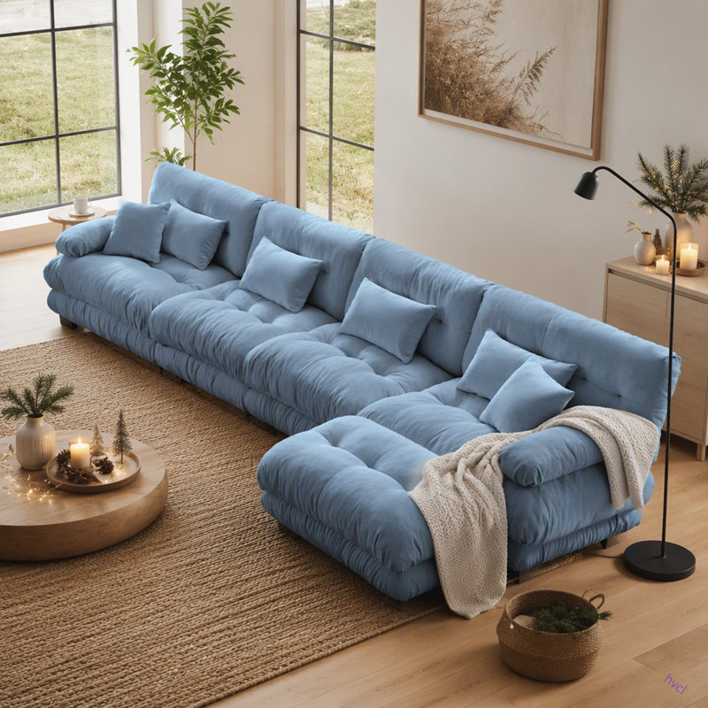 Combinaison libre, canapé modulaire modulaire, canapé pour le salon, confortable avec repose-pieds convertible, chenille