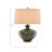 Greenlea Glass, Brass Table Lamp