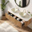 Meuble-lavabo avec rangement, lavabos en céramique, moderne et peu encombrant
