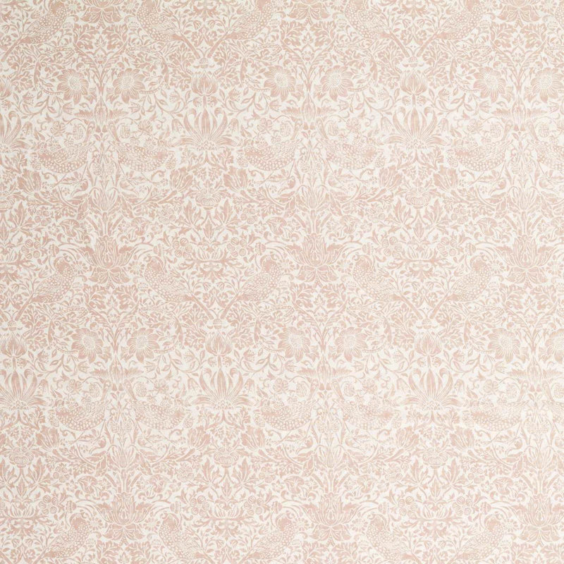 Pure Strawberry Thief Sheer WW, Blush