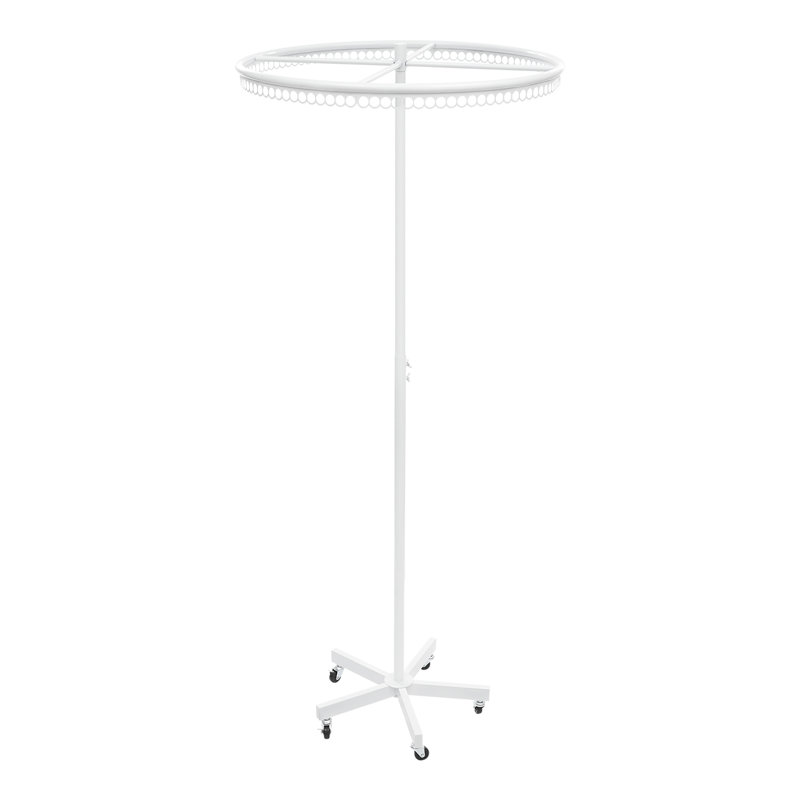 Portant rond 360 ° rotatif, Blanc