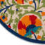 Tapis ivoire, rouge et vert < motif floral pour l'intérieur et l'extérieur Eaglin-2013737265