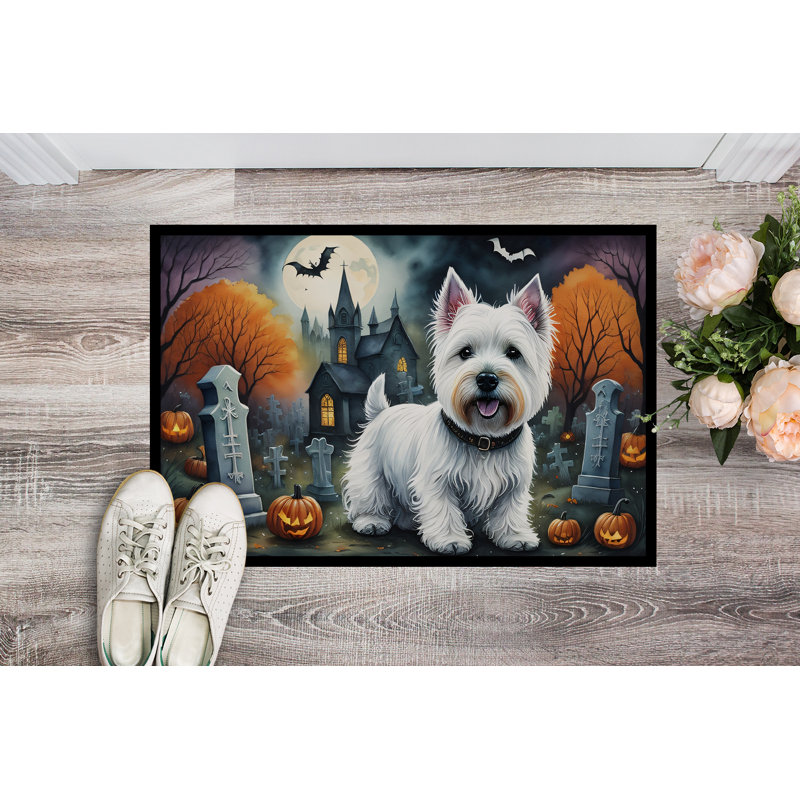 Paillasson Westie Spooky Halloween 18 x 27