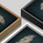 Œuvre d'art pastel bleu marine pastel abstrait bleu ciel-98126588-98126590