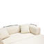 Lit double large en velours côtelé beige, éponge pure à haute élasticité, velours à fines rayures, 2 sièges pour l'espace de vie principal, deux coussins moelleux en velours,
