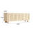82.68"Solid Oak Sideboard in Natural Finish