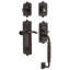 Nostalgic Warehouse Egg & Dart Plate F Grip Handleset with Single Cylinder Deadbolt and Swan Lever-2110049313-2110049319-2110049318