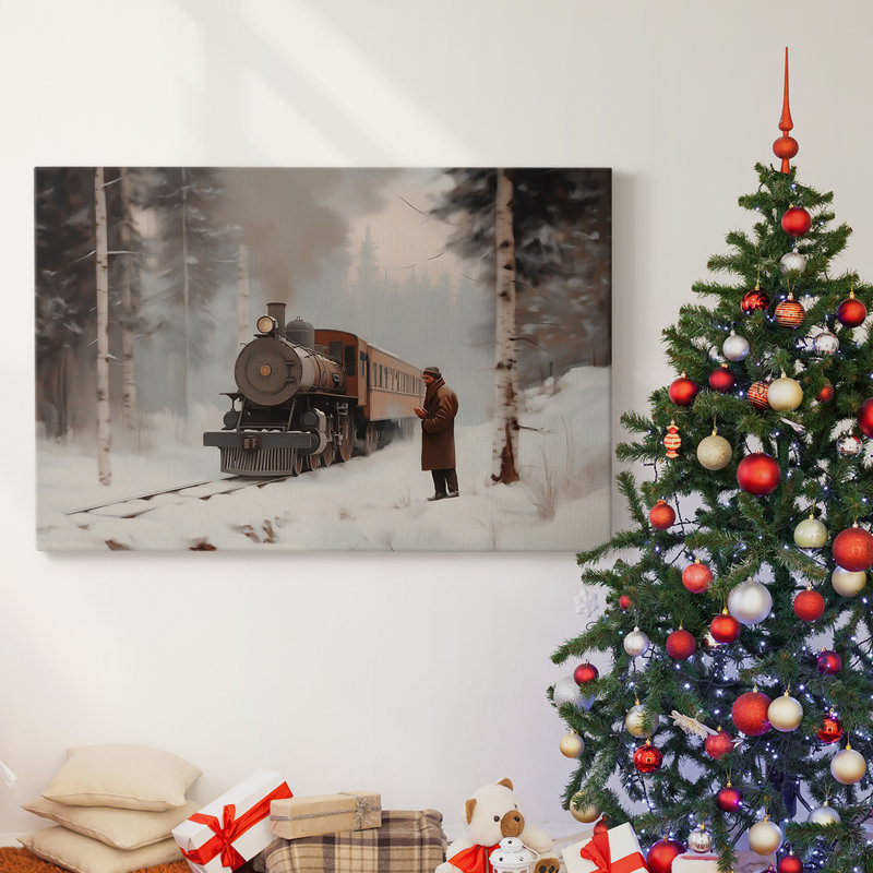 Art des Fêtes de Noël - Toile tendue avec châssis - Série 3-LXVII, H 8 po x l 12 po