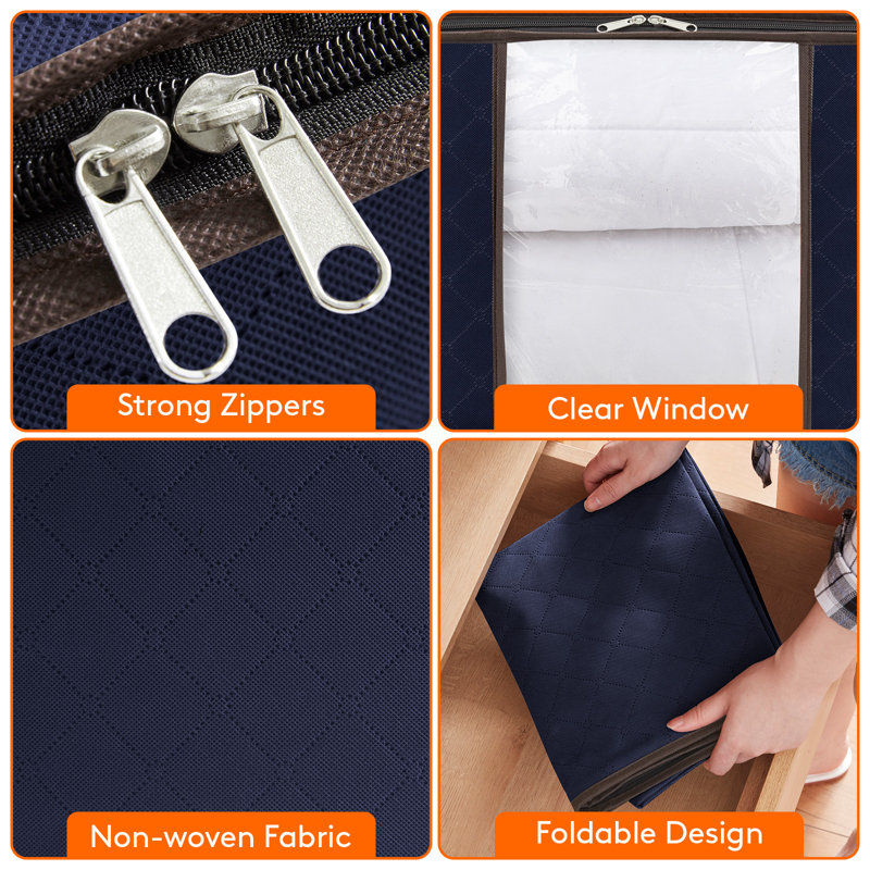 Fabric, Polyvinyl Chloride Garment Bag, Blue