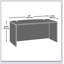 Bureau en L Bowfront Executive avec plateau en mélamine durable et retour configurable pour les espaces de bureau modernes