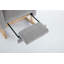 Chaise berçante d'appoint moderne avec pieds en bois massif, fauteuil de chambre de bébé rembourré confortable, dossier haut et poche latérale-2102772394