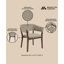 Fauteuil de salle à manger rembourré Blake-192285223