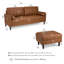 Causeuse et repose-pieds avec rangement 54 W