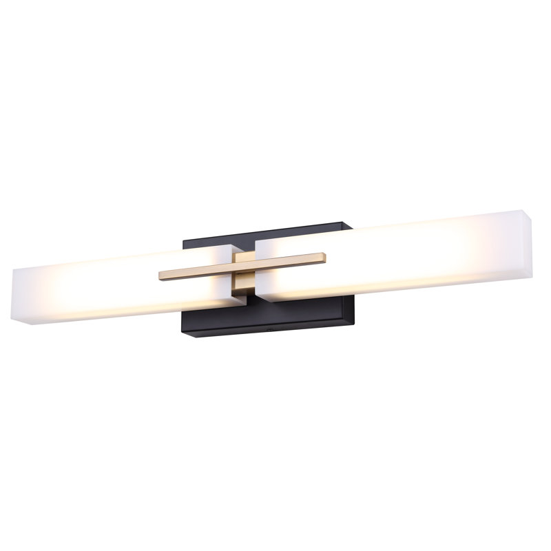 Abberger 24 po Éclairage pour meuble-lavabo 2 lumières à DEL 2 lumières
