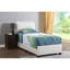 Lit simple blanc de conception moderne pour un sommeil confortable - 48 po de hauteur x 41 po de largeur et 83 po de profondeur. Assemblage requis.