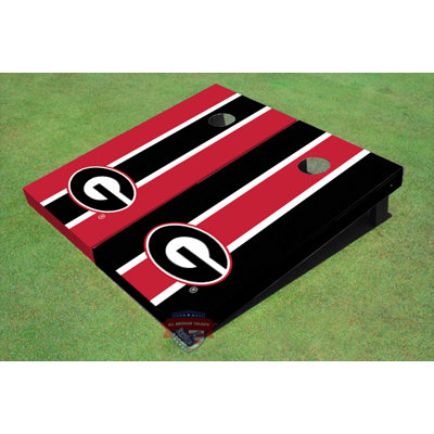 All American Tailgate NCAA Solid Wood Cornhole Set