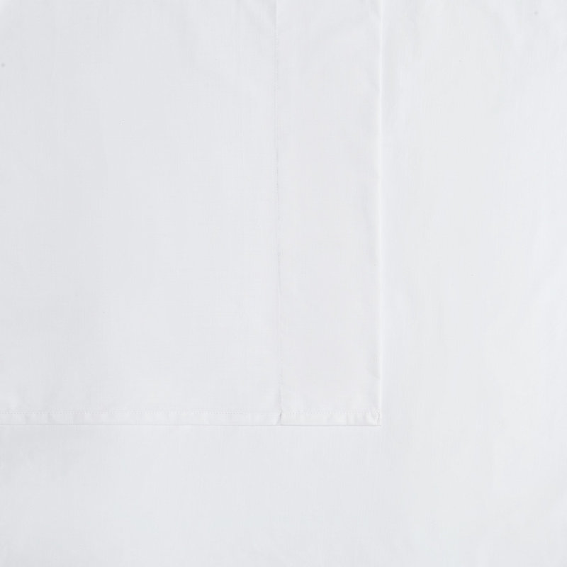 Ensemble de draps Frye, Ensemble de draps pour grand lit avec 2 taies d'or, Blanc