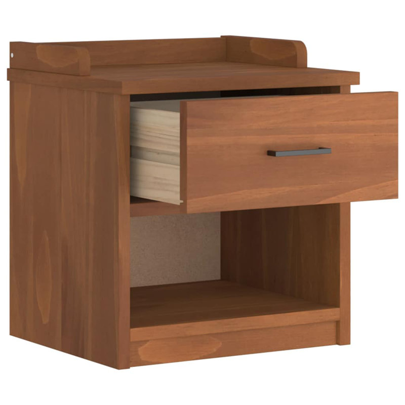 Hallway Bench SANDNES 45X40x50 Cm Solid Wood Pine, Acacia
