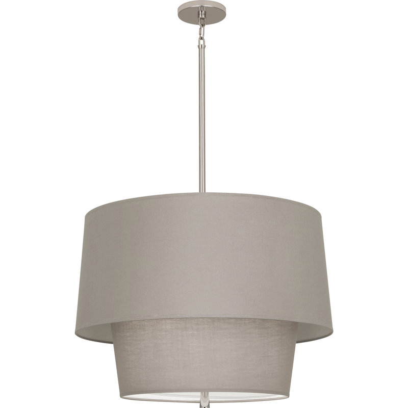 Decker 3 - Light Pendant, Smoke Gray, Polished Nickel