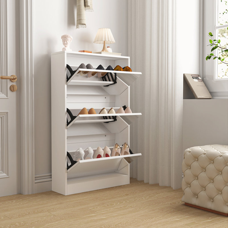 Armoire à chaussures moderne avec petit miroir