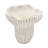 9.3X9x8.7 In Decorative Sand And Cement Coral Planter, Textured Beige Appearance, Vertical Ridged Style For Trailing Plants Display Home Weathered Color, Texture Succulents Interior