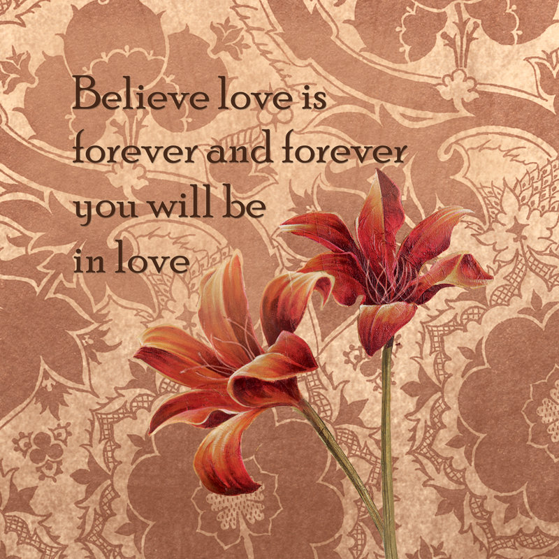 Love Flowers 2 - Wrapped Canvas Print, 122cm H x 122cm W x 3.8cm D