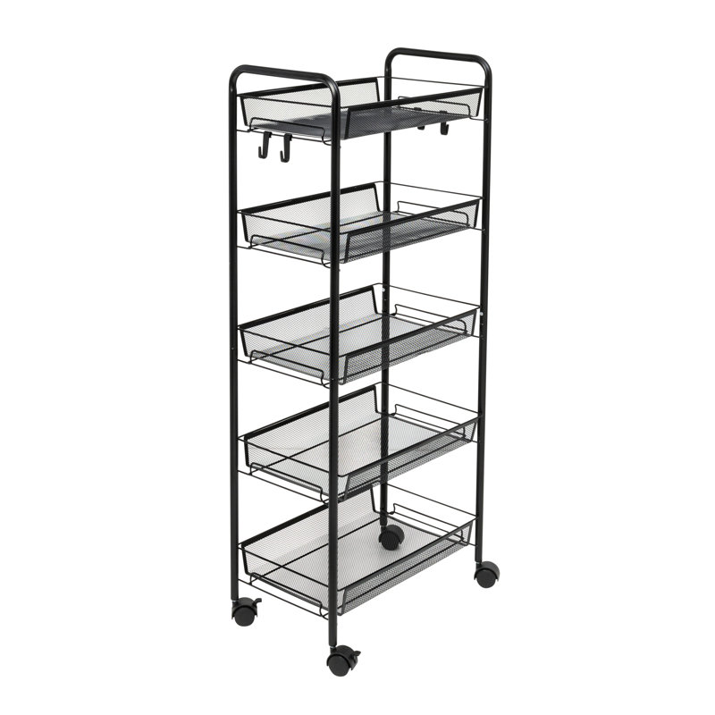 Authement 5-Tier Rolling File Cart