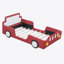 Lit plateforme simple avec roulettes Amarionna-428140218