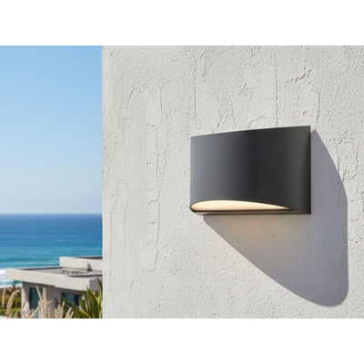 Graphite 12.8cm H Integrated LED Outdoor Sconce