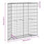 Lit surélevé en acier galvanisé Trapezium Gabion-1295722150