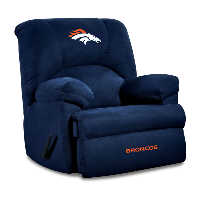 NFL Upholstered Recliner, Denver Broncos