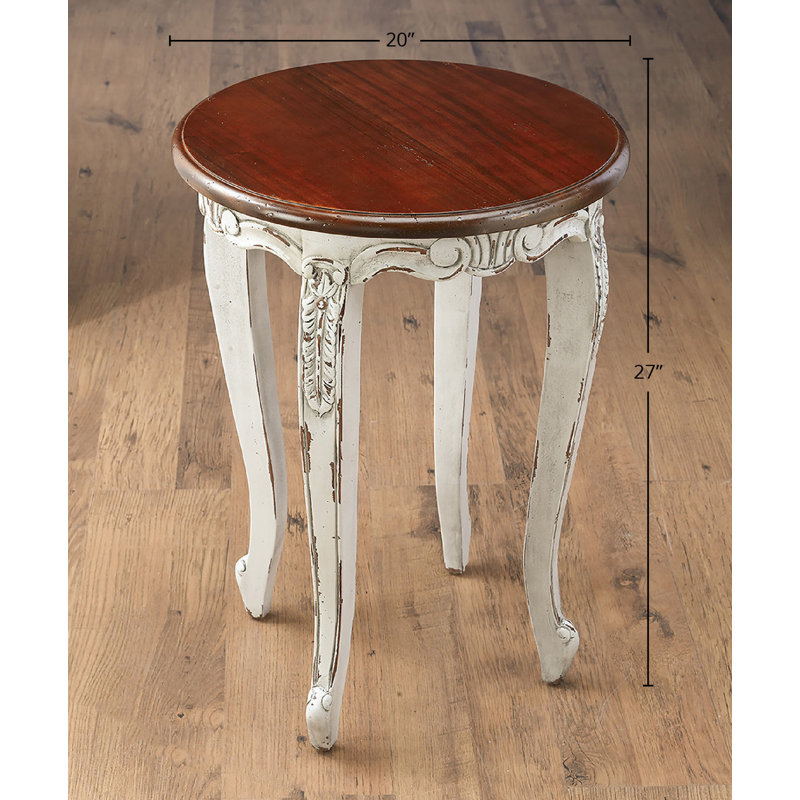 Table de bout Carina, Blanc