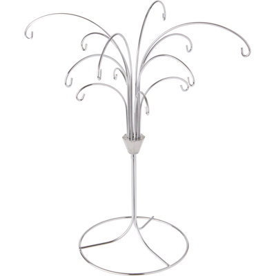 The Holiday Aisle® 12 Arm Ornament Stand, Tree, 11.5" H x 10" W x 10" D