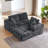 Chenille L-Shape Luxury Sectional Oversized Sofa,Mnimalist Design,Comfy Sleeper Couch for Living Room,Apartment&Reception Spaces,No Assembly Required-1906736863-1908242695