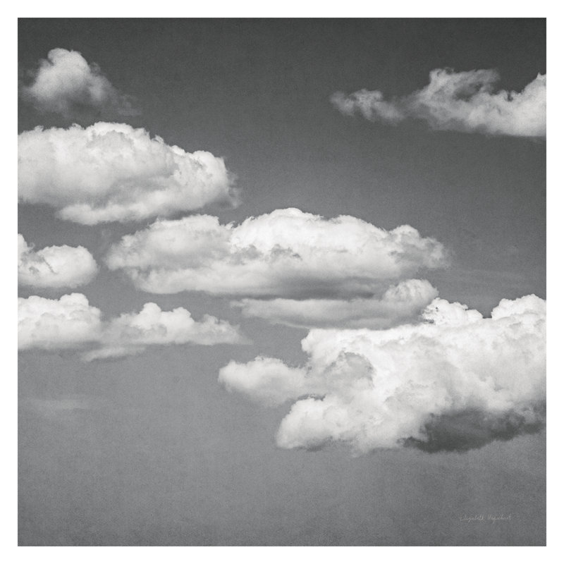 Calm Days III BW Crop With Border by Elizabeth Urquhart - Wrapped Canvas Painting, 30cm H x 30cm W x 3.8cm D