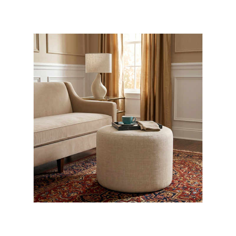 21" Round Pouf Tywon Round Pouf Ottoman
