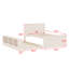Lit plateforme en bois avec lit gigogne et rangement peu encombrant-264687556