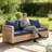 Outdoor Patio Sofa,Garden Rattan Wicker Sofa-1248482643