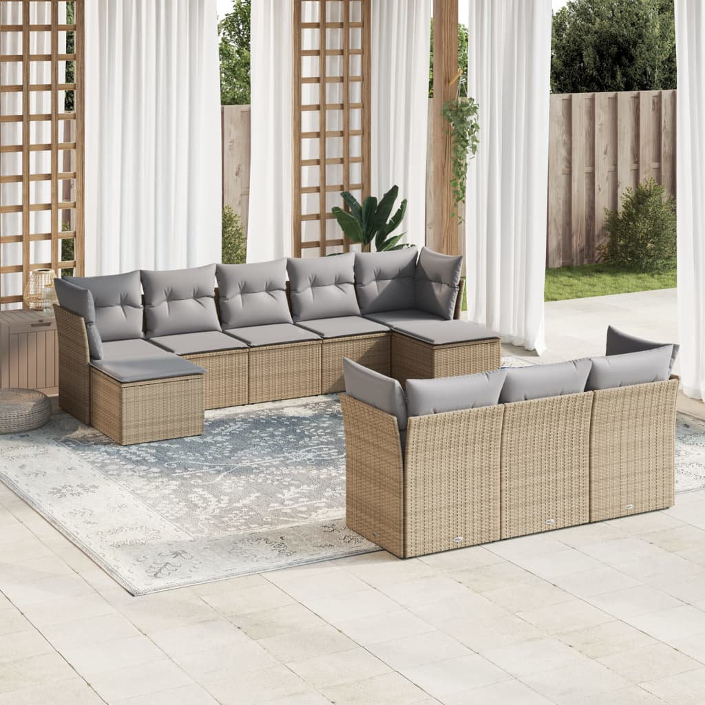 Gartenecksofa-Set mit Kissen