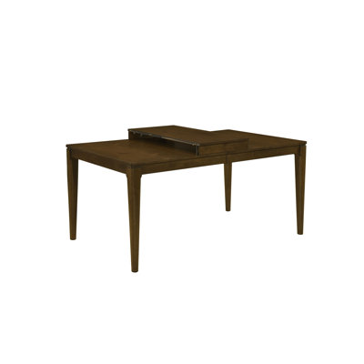 1pc Modern Rectangle Dinng Table with Self-Storing Extension Leaf Wooden Dining Furniture