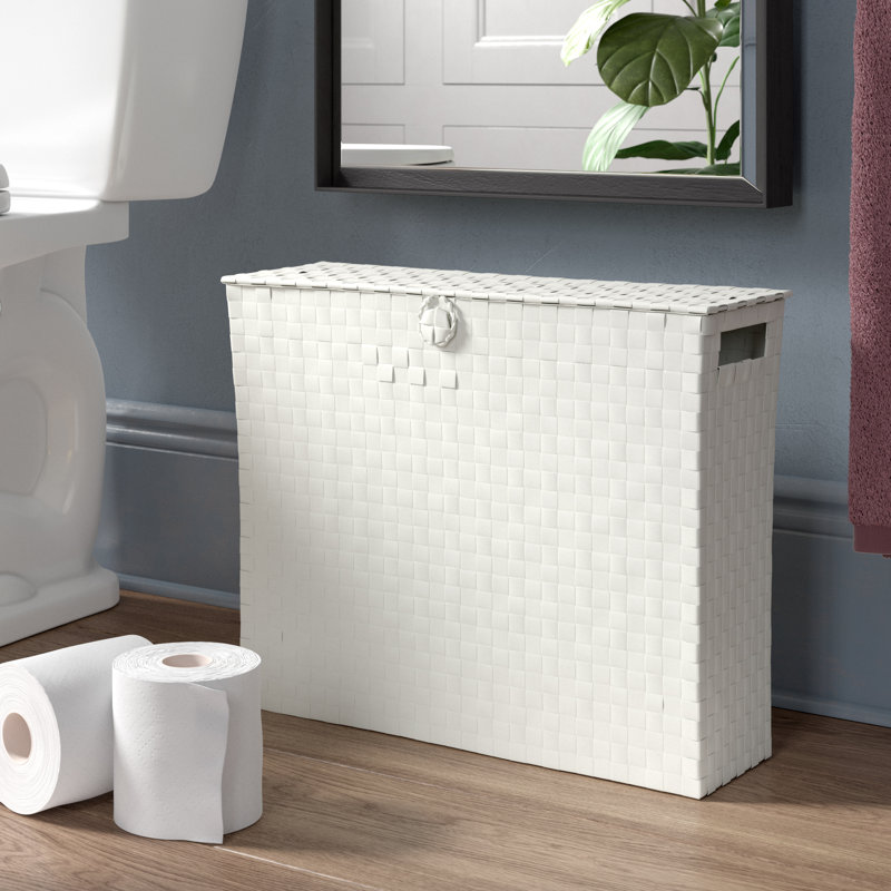 Free Standing Toilet Paper Holder, White