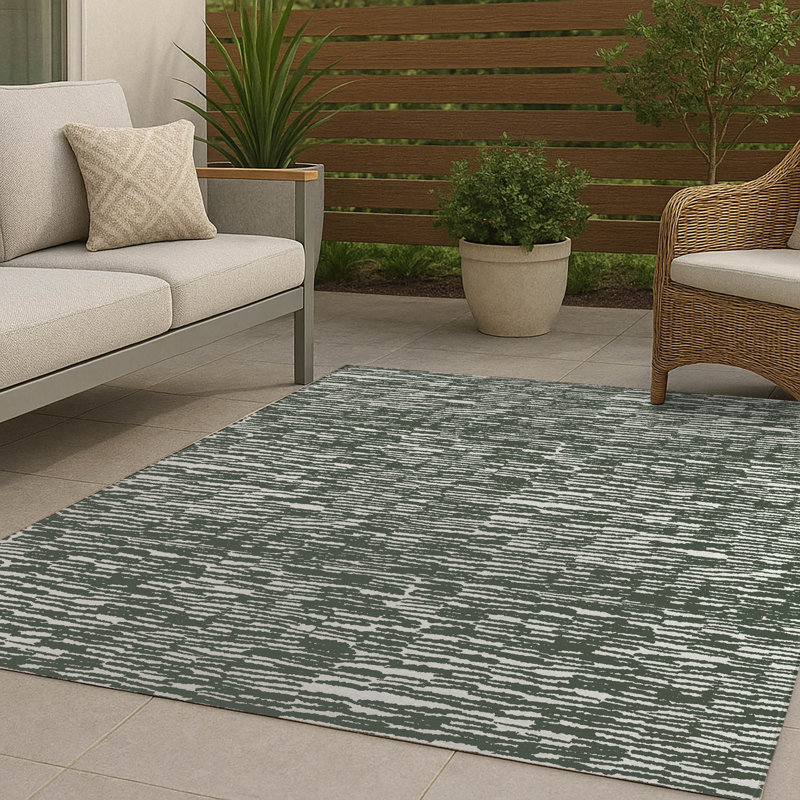 Strands Non-Slip Outdoor Rug, Rectangle 8' x 10'