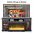 70" Farmhouse Fireplace TV Stand with 36" Electric Fireplace for Tvs up to 80" , Tv Stands & Entertainment Centers  with Drawers & Cabinets-1097627896
