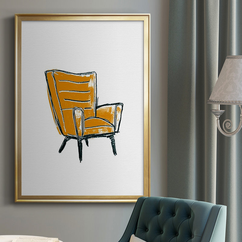 «Take A Seat III», reproduction encadrée de qualité supérieure - prête à être accrochée, H 24,5 po x l 18,5 po x P 1,25 po