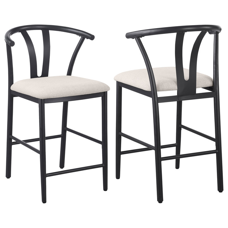 Reutter Counter Height Dining Side Chair, Beige