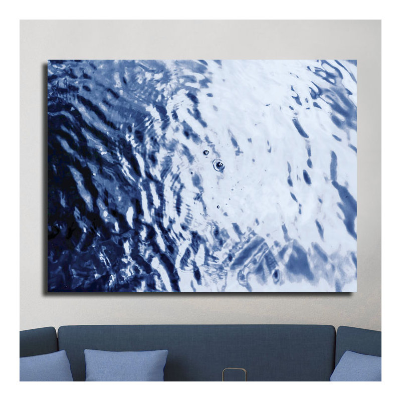 «Blue Tranquility III», reproduction de photo, H 12 po x l 16 po x P 1 po