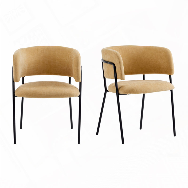 Chaise de salle à manger rembourrée Boucle